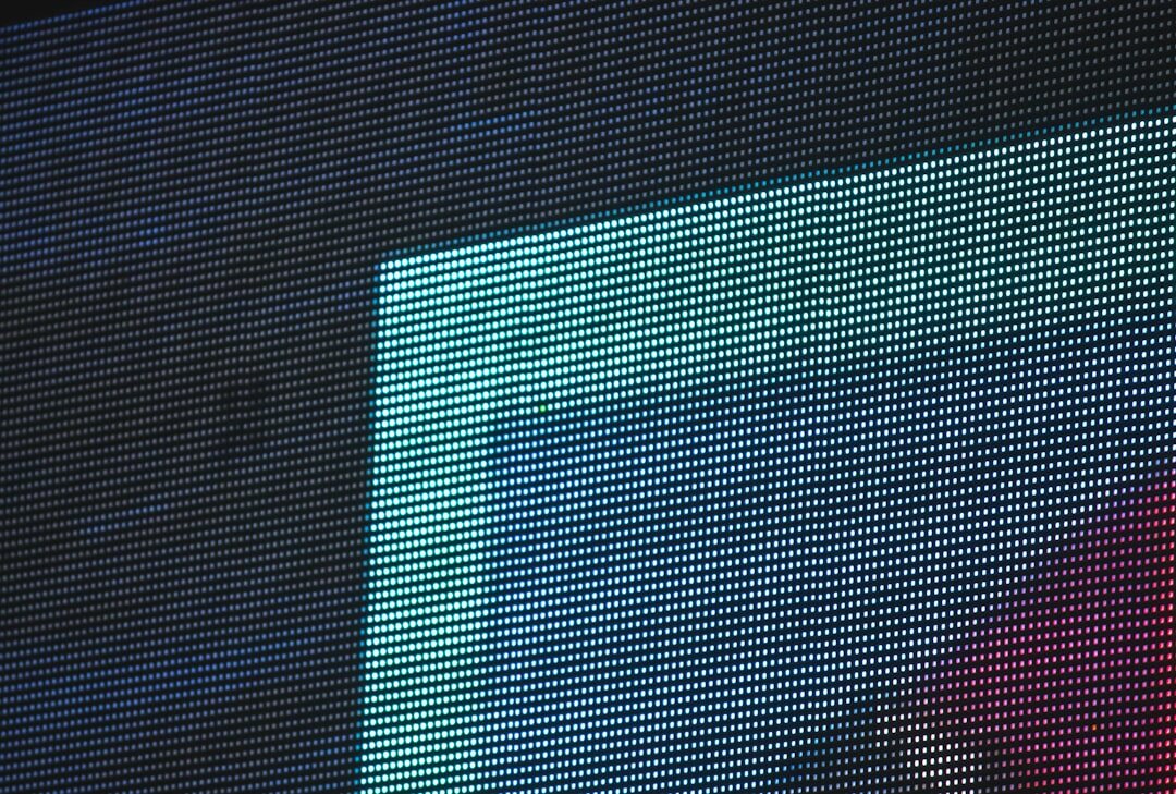 futuristic television screen