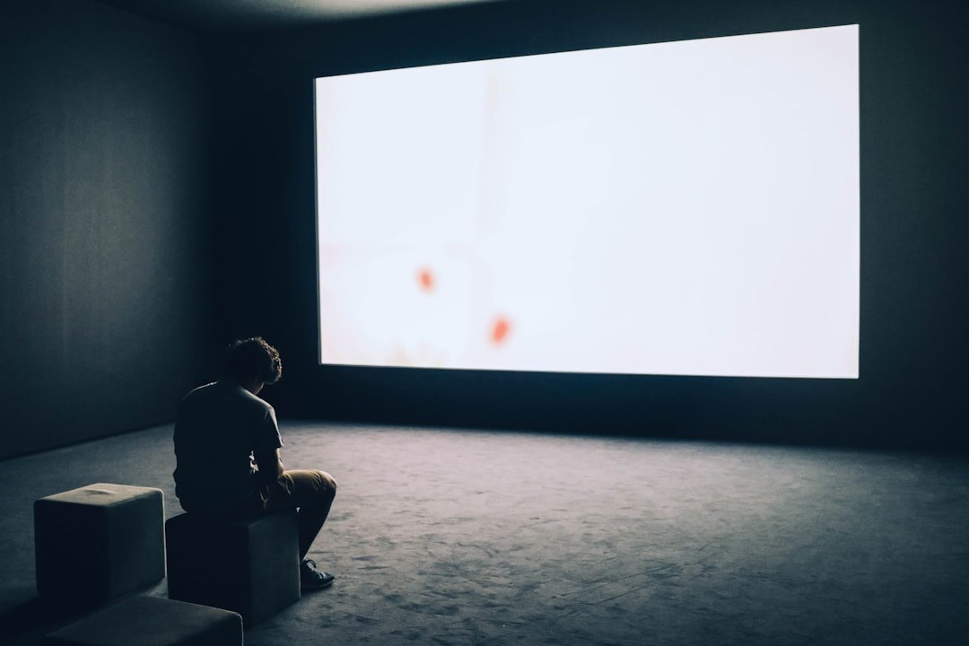 person reflecting on life while watching tv